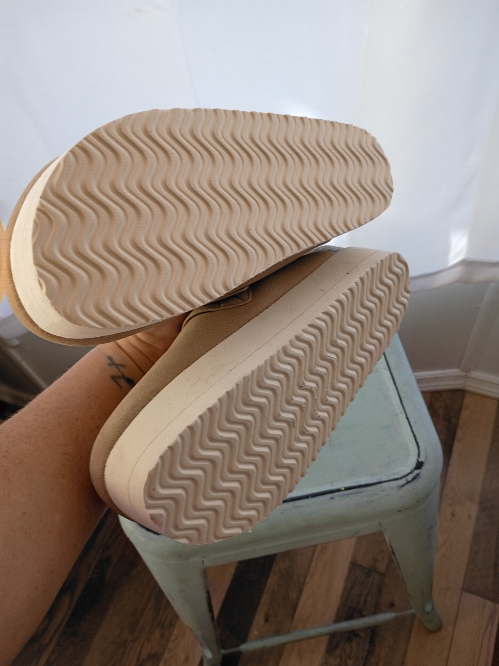 NEW Madden Girl Tan Platform Buckle Clogs Mules Women's Slip-On Shoes - Picture 5 of 6